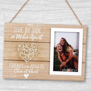 Décor à la maison meilleur ami amitié meilleurs amis cadeau 4X6 rustique chaîne Art <span class=keywords><strong>cadre</strong></span> Photo en bois <span class=keywords><strong>cadre</strong></span> Photo en bois - Product Image 4