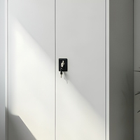 Armoire de classement en acier au design moderne, armoire de rangement métallique à 2 portes avec étagères réglables, armoire de classement de bureau, prix de gros