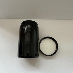Factory Wholesale UV Protection Violet Glass Jars Bulk Deep Black Glass Airtight Smell Proof Herb Jars Manufacturer - Product Image 1