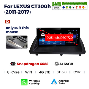 Navifly Android 13 8 + 256GB 8 Core DSP Car-play Android Anto per LEXUS CT200h supporto 4G LTE e Wifi Bt - Product Image 5