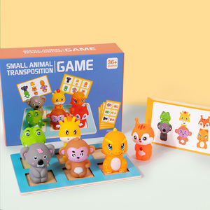 Piccolo <span class=keywords><strong>dinosauro</strong></span> giochi di abbinamento Motor regalo Montessori in età prescolare attività di apprendimento Dino giocattolo per ragazzi ragazze - Product Image 2