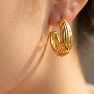 Pendientes colgantes de moda, joyería de moda para mujer, pendientes de joyería fina, pendientes de acero inoxidable chapados en oro, bisutería 18K - Product Image 2