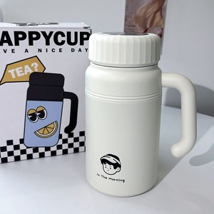 Nouvelle tasse thermique simple 2026 en acier inoxydable, grande capacité, design portable, compartiment à thé pour l'extérieur - Product Image 6