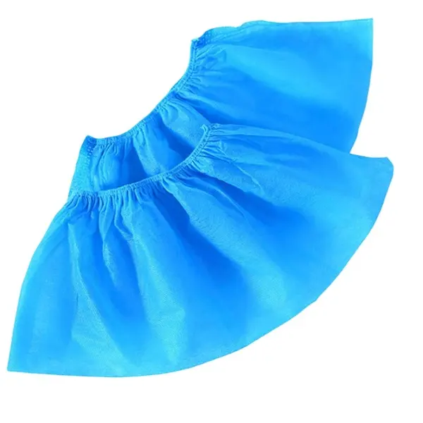 Factory Wholesale Disposable Light Blue PP Nonwoven Biodegradable Shoe Covers Custom Logo