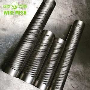 Tubo de Metal Perfurado de Aço Inoxidável Personalizado de Alta Qualidade 20MM 30MM 50MM para Filtro de Escape - Product Image 4