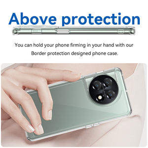 เคสสำหรับ <span class=keywords><strong>OnePlus</strong></span> 11,เคสโทรศัพท์กันกระแทกแบบ<span class=keywords><strong>2</strong></span> In 1สีลูกกวาด TPU แบบเจลใสแข็งกันกระแทกสำหรับ <span class=keywords><strong>OnePlus</strong></span> 11 - Product Image 6