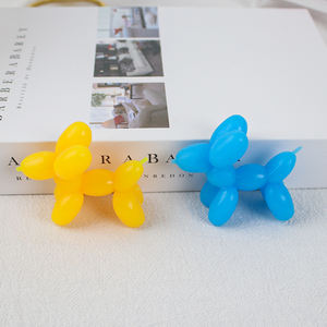 Breloques Kawaii en plastique à dos plat, motif chien ballon mignon, pour la fabrication de bijoux, la décoration de téléphones DIY et les centres de nœuds pour cheveux - Product Image 5