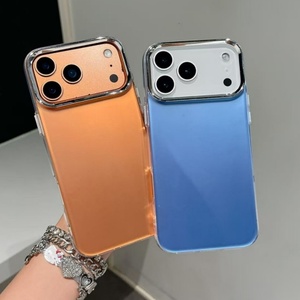 Funda de teléfono con diseño personalizado OEM, impresión UV, colores electrochapados, colores neón plateados, para iPhone 17 Pro Max, 16, 15, 14, 13, cubierta trasera - Product Image 2