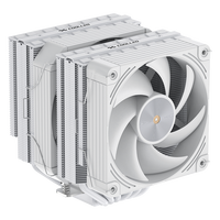 COOLLEO Etian P60T V2 Radiateur PC Blanc 6 Caloducs TDP 275W Refroidisseur d'Air Refroidissement CPU LGA 115X/1200/1700/1851 AMD Ryzen AM4/5