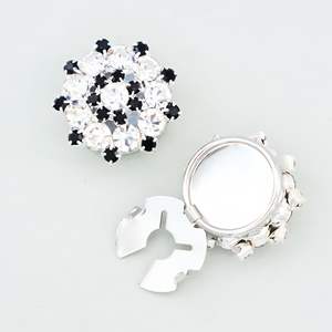 เสื้อแจ็คเก็ตผู้หญิงดีไซน์เนอร์ กระดุมรูปผีเสื้อแบบไม่สมมาตร กระดุมทองแฟนซี กระดุมรูปสมอแบบซักได้ กระดุมโลหะผสมเคลือบเงา กระดุมโลหะผสมสังกะสี - Product Image 2