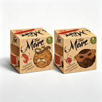 Boîte à biscuits personnalisée en papier kraft biodégradable de qualité alimentaire, impression UV, auto-érectible, pour pâtisserie, collations, gâteaux, emballage cadeau