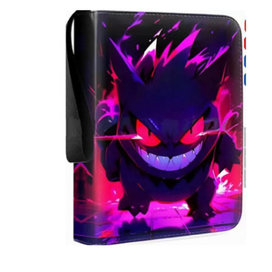 Album de rangement rectangulaire en cuir PU pour cartes Pokémon Anime, avec logo imprimable, porte-cartes à feuilles mobiles personnalisable pour collection - Product Image 6