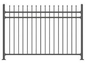 de jardin en <span class=keywords><strong>fer</strong></span> <span class=keywords><strong>forgé</strong></span> en métal de conception populaire Clôture en acier Clôture de piscine de sécurité en acier galvanisé - Product Image 4