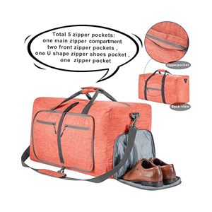 Modern Sports Duffle <b>Bag</b> <b>Large</b> Capacity Gym Travel <b>Holdall</b> with Adjustable Strap Polyester Unisex Casual Style Zipper Closure - Product Image 6