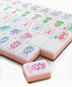 Jeu de Mahjong <span class=keywords><strong>en</strong></span> Acrylique Américain 4 Couches, Luxe, 160 Tuiles à Motif Nacre, USA, Malaisie, Europe, <span class=keywords><strong>Japon</strong></span> - Product Image 2