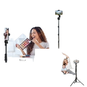 Giá đỡ đèn selfie, chân máy ảnh, chân máy ba chân bằng nhôm nhẹ, dành cho điện thoại và máy ảnh DSLR, đèn ring light, chân máy điện thoại 61 inch - Product Image 6