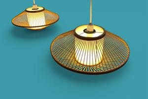 Ellipsoid Bamboo Lampshade Pendant Light Handmade Natural Bamboo <b>Ceiling</b> Shade Eco Lantern OEM Supplier Vietnam - Product Image 4