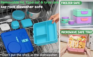 Hot Sale Newborn Kids <b>Compartment</b> Children's <b>Lunch</b> <b>Box</b> <b>with</b> Plastic Insulated Container Heatable & Leak Proof Portable - Product Image 6