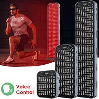 Appareil de luminothérapie LED infrarouge PDT à commande vocale sur pied, 6 ondes, lampe en alliage d'aluminium, soins corporels complets, prise US/AU