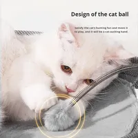 Vente en gros de lits pour chats en fer forgé respirants pour l'été, hamacs pour chats résistants à l'humidité, trampolines pour chats en maille ronde