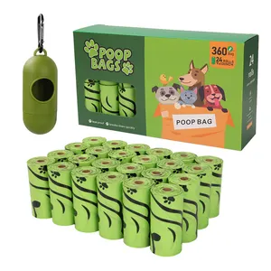 low price custom printed eco friendly earth rated dog poop bags biodegradable compostable with holder