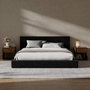 <span class=keywords><strong>Lit</strong></span> rembourré minimaliste à commande par courrier moins cher avec tête <span class=keywords><strong>de</strong></span> <span class=keywords><strong>lit</strong></span>, plateforme rembourrée <span class=keywords><strong>de</strong></span> mousse <span class=keywords><strong>de</strong></span> 5 pouces, assemblage facile, article <span class=keywords><strong>de</strong></span> bricolage rapide - Product Image 1