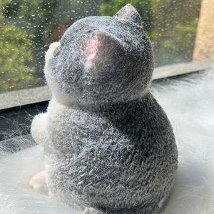 Juguete Realista de Gato Gordo para Apretar, Material TPR, Juguete Antiestrés Blandito, Lindo Gatito de Simulación, Juguete Sensorial Fidget - Product Image 3