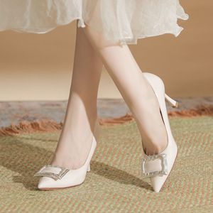 Youxianmei & Zapatos de Tacón Alto con Punta Puntiaguda y Correa con Hebilla, Zapatos de Tacón de Aguja para Mujer, Elegantes para Oficina - Product Image 2
