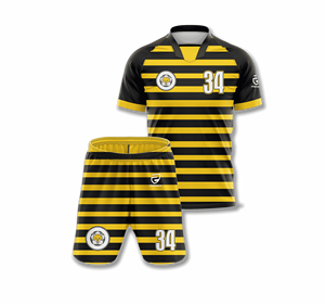 Uniformes de Fútbol Unisex Fabricados en Fábrica, Estampados, Manga Corta, Cuello en V, 100% Poliéster, Anti-UV, Secado Rápido, Ropa Deportiva - Product Image 4