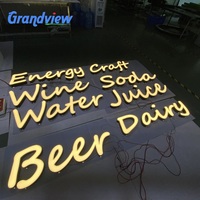 Lettres en acrylique 3D personnalisées, enseigne lumineuse LED pour la marque de votre entreprise, enseigne lumineuse pour l'extérieur, signalétique publicitaire commerciale