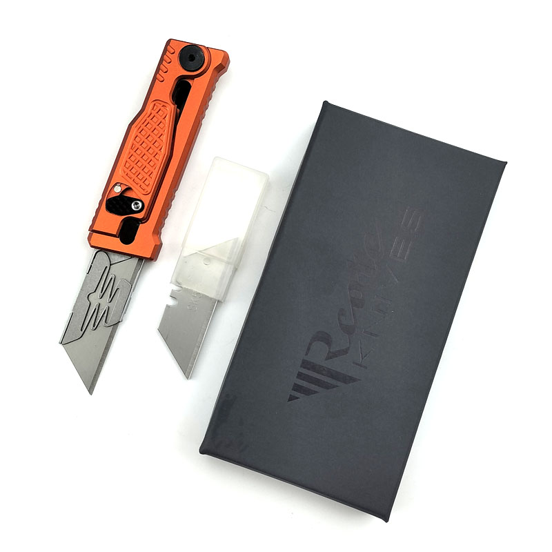 Art couteau orange