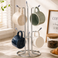 Support multifonctionnel en métal pour tasses, présentoir à bijoux, porte-gobelets, organisateur de colliers et bracelets, support de rangement domestique