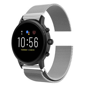 Bracelet de montre en métal magnétique à boucle milanaise de 22mm pour <span class=keywords><strong>Fossil</strong></span> <span class=keywords><strong>Gen</strong></span> 5 6/hommes <span class=keywords><strong>Gen</strong></span> 4/bracelet de montre intelligente Sport pour hommes - Product Image 3