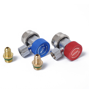 Conector de Carga de Refrigerante Changqiang A0667 de Cobre para Aire Acondicionado Automotriz de Alta y Baja Presión - Product Image 4