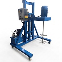 Agitateur-mélangeur vertical électrique 4 kW 1000 L en acier inoxydable/acier au carbone à vitesse variable pour shampoing liquide