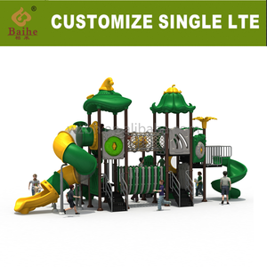 Baihe giấc mơ kết hợp ngoài trời khu vực phiêu lưu trẻ em Swing Playhouse Set với <span class=keywords><strong>Slide</strong></span> giấc mơ bắt đầu thiết bị giải trí ngoài trời - Product Image 2