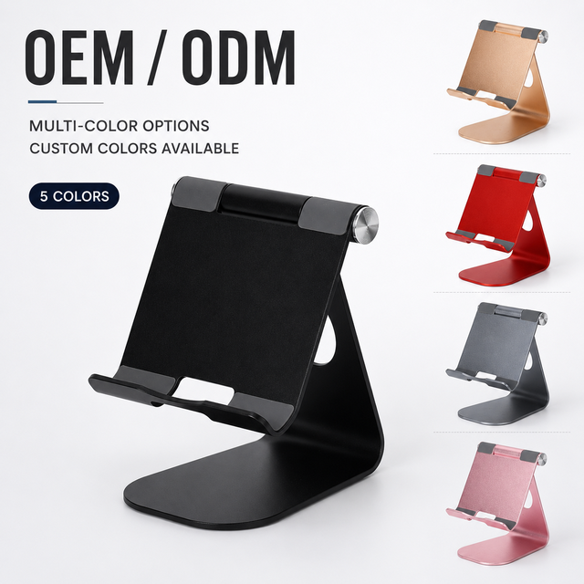 Foldable and Portable Source Factory Aluminum Alloy Customization Supported Office Desk Surface Factory Tablet Stand