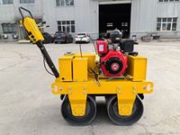 Mini compacteur à rouleau portatif Rouleau vibrant à double tambour compacteur essence diesel noyau de moteur Changchai