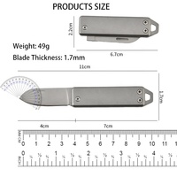 Mini Compact En Draagbaar Mes Edc Custom Outdoor Tactisch Mes Met Groot Logo Gebied Professioneel Zelfverdedigingsmes Voor Kamp