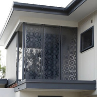 Ecrans décoratifs en aluminium personnalisés pour l'extérieur Ecran en métal découpé au laser en acier pour l'extérieur Rampe de découpe laser pour balcon