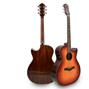 Geake S-714C <span class=keywords><strong>40</strong></span> Polegada Alta Qualidade Todos Solid Cherry Guitarra Acústica Novo Design Presente De Natal - Product Image 5