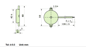 4216 diámetro 42mm * 16mm DC 3V-24V zumbador piezoeléctrico activo componente acústico - Product Image 6