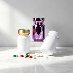 Bouteille en plastique PET vide de 150 ml avec élégant bouchon à vis décoratif en plastique, bouteille d'emballage de qualité alimentaire - Product Image 6