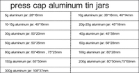 Pot vide rond en aluminium de 30g pour crème visage, 100g, 150g, avec logo personnalisé, boîte en aluminium argenté pour savon et cire capillaire