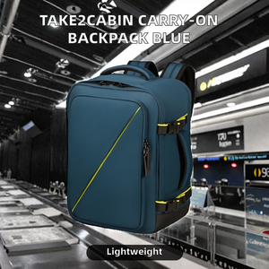 Mochila de cabina para avión Air/<span class=keywords><strong>Vueling</strong></span>, equipaje de mano 30x20x40cm, 26.5L, 0.6kg, <span class=keywords><strong>con</strong></span> cremallera de neopreno - Product Image 2