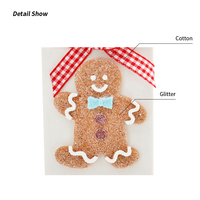 Nouveau doux poterie pain d'épice homme biscuits arbre de noël suspendus décoration pain sol pour la maison pendentif intérieur cadeaux ornements