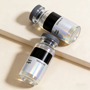 Étiquette de sécurité anti-contrefaçon fragile et destructible personnalisée avec numéro de série unique pour flacons d'injection de peptides, vente directe d'usine - Product Image 3