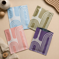 Sacs opaques imprimés sur mesure, pochettes à trois soudures latérales pour cadeaux de caisse, impression de logo en blocs de couleur