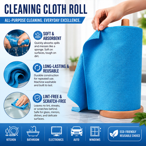 Toallas <span class=keywords><strong>de</strong></span> Microfibra en Rollo, Paño <span class=keywords><strong>de</strong></span> Limpieza Desechable Multiusos para Coche, <span class=keywords><strong>Cocina</strong></span>, Platos, Trapos <span class=keywords><strong>Reutilizables</strong></span> <span class=keywords><strong>de</strong></span> Secado Rápido, Toallas <span class=keywords><strong>de</strong></span> <span class=keywords><strong>Cocina</strong></span> - Product Image 2