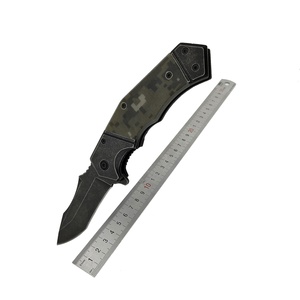 Cuchillo Táctico Plegable al por Mayor con Hoja de Piedra Lavada para Uso Exterior, Cuchillo de Supervivencia EDC para Caza, Camping y Rescate - Product Image 2